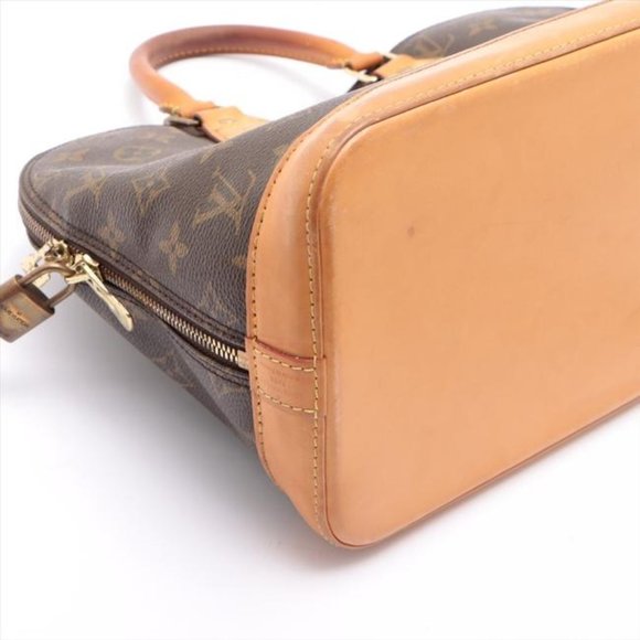 Louis Vuitton Souple Alma W Pm W Strap Brown Monogram Canvas Tote - Picture 4 of 12